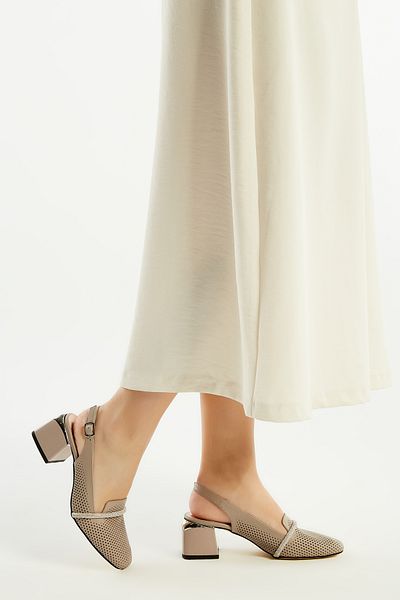 Tamer Tanca Damen Sandalen aus echtem Leder mit Absatz 923 573 Bn Ayk Y23