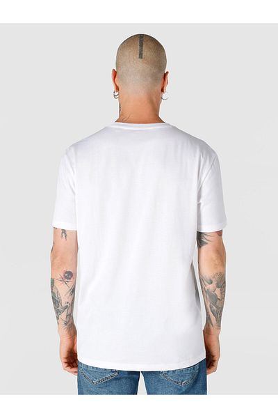 Colin's Tricou cu mânecă scurtă pentru bărbați, alb, cu imprimeu, cu decolteu rotund