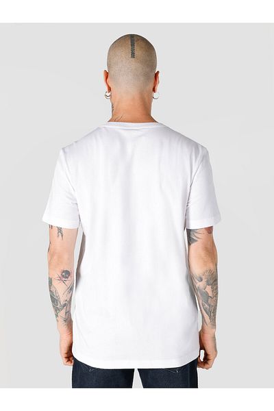 Colin's Tricou cu mânecă scurtă cu imprimeu alb cu gât crew pentru bărbați - Regular Fit