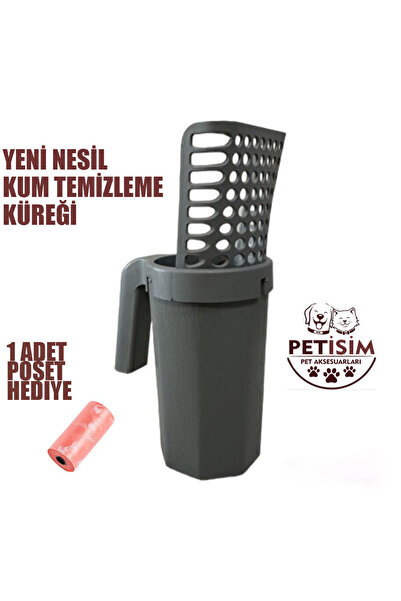 petisim Yeni Nesil Poşetli Kedi Kumu Küreği