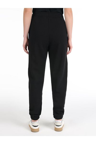 Colin's Pantaloni de sport negri pentru femei, cu talie medie, cu buzunare