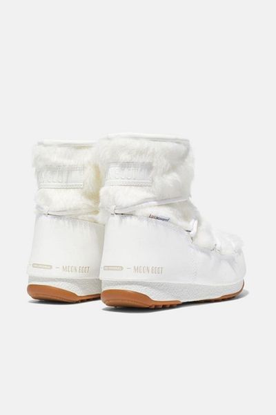 MOON BOOT Damen Schneestiefel24009700-003 Monaco Low Fur Optical White