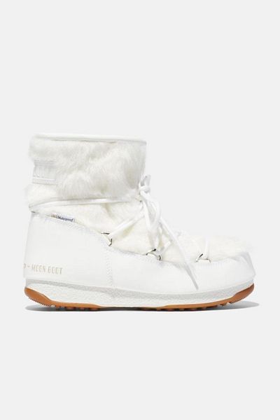 MOON BOOT Damen Schneestiefel24009700-003 Monaco Low Fur Optical White