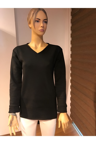 POİSE Sweatshirt Black Color 35% Cotton,65% Polyester,Grey Color 33% Cotton 6...