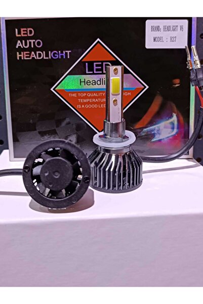 YENİLZD V6 H27LED Xenon Şimşek Etkili Beyaz Renkli Soğutma Fanlı Oto Ampul- G...