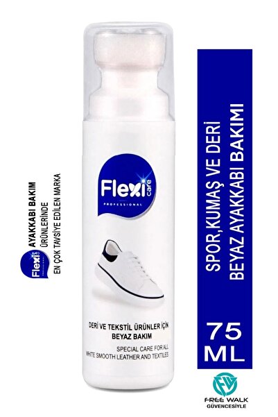 Mater Spor Deri Ve Kumaş Beyaz Ayakkabı Boyası Bakımı 75 Ml.+ 1 Çift Beyaz Ba...