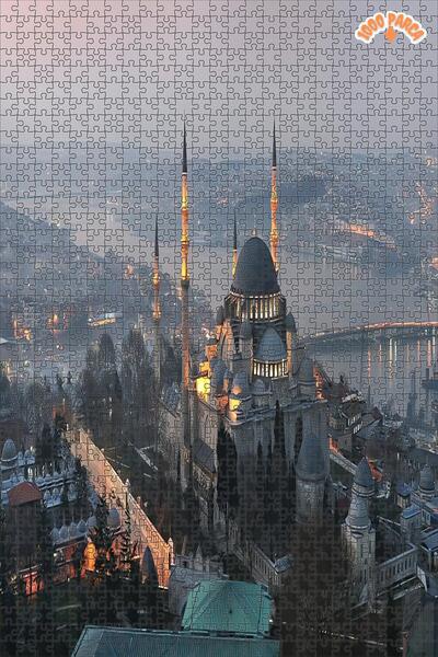 Teona Ahşap Istanbul Seyahat Sanat Türkiye Peyzajı 3 Boyutlu Çerçeveli Asılab...