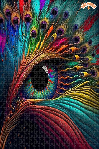 Teona Ahşap Modern Sanat Dekoratif Çift Katlı Çerçeveli Asılabilir Ahşap Puzz...