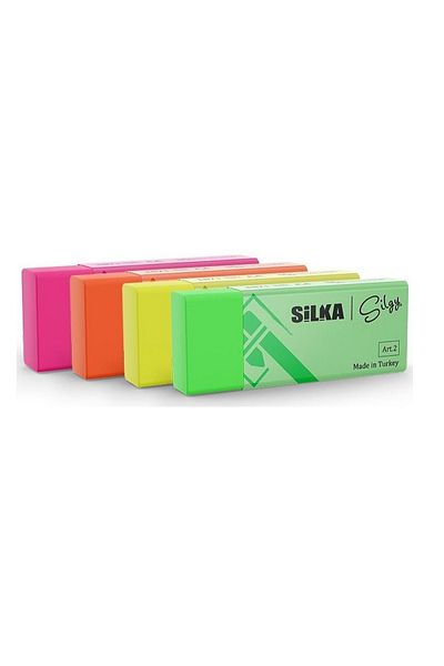 Yerli Silka Art.2 Neon Student Eraser σε Μικτά Χρώματα (Κουτί 20 Li)