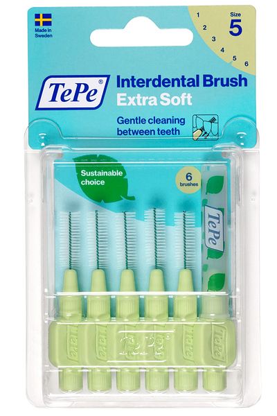 TePe Blister Extra Interface Brush 0.8 Mm Green 6 Pieces