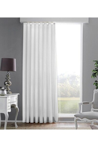 Home tekstil Lüx Saten Güneşlik Perde Beyaz-tüm Ebatlar Mevcuttur-enxboy