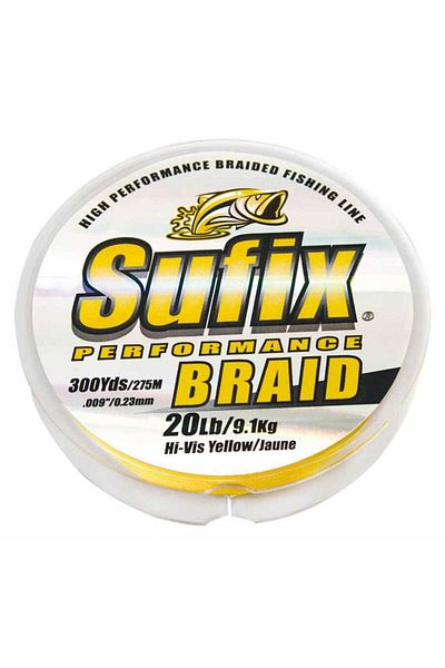 SUFIX Performance Braid Rope Fishing Line 135 Mt Hi Vis Yellow