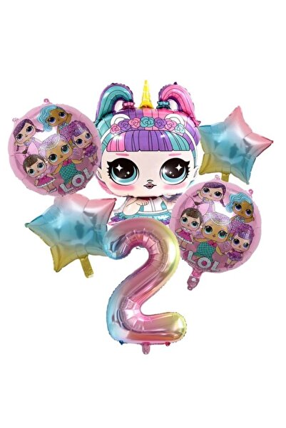 MFM Set baloane din folie pentru bebelusi Lol 2 ani 100 cm