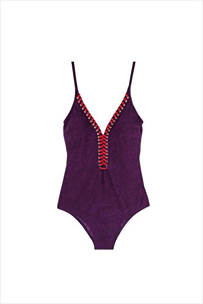 AYYILDIZ 1007 Purple Swimsuit