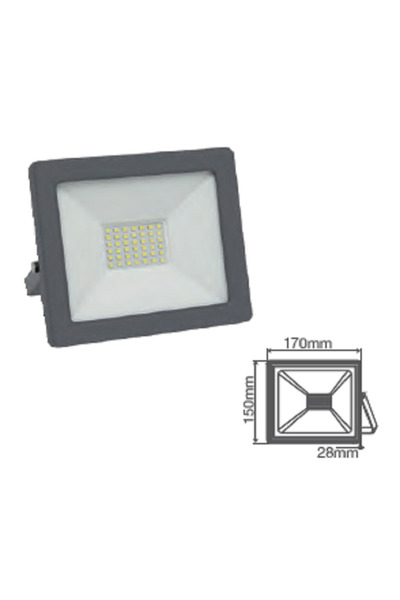 Vito VT iNDUS 30W SMD 3000K IP65 220V LED PROJEKTÖR GÜNIŞIĞI