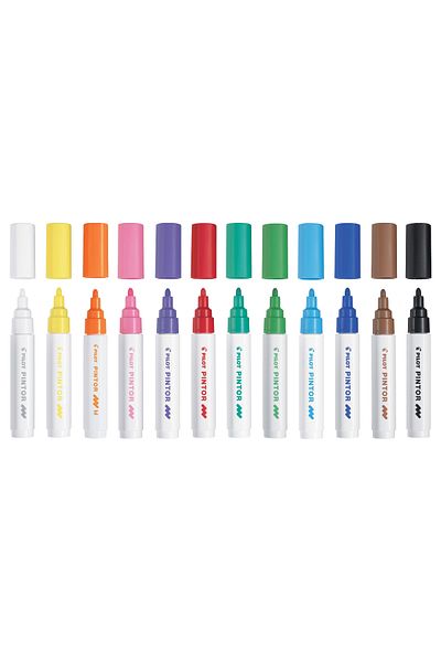Pilot Pintor Marker Pen M Nib Set of 12 Standard Colors