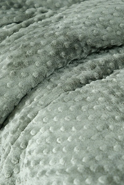 Karaca Home Alice Khaki Double Bud Wellsoft Blanket