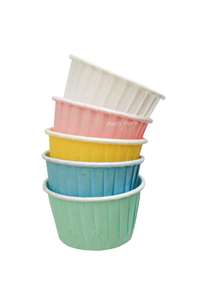 parti pera Makaron Renkli Kek Kapsülü Cupcake 15 Adet
