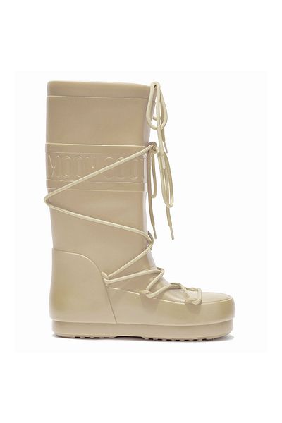 MOON BOOT 24600100 -003 Krémové boty do deště 37/38 - Pohodlné a stylové