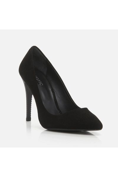 Hotiç Stiletto de damă din piele naturală neagră