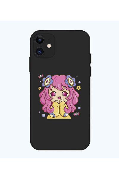 Powerfox حافظة إطلاق بتصميم خاص متوافقة مع هاتف iPhone 11 باللون الأسود مع مخ...