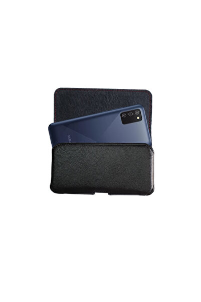 EXENAR Husă cu centură compatibilă Samsung Galaxy A02s din piele sintetică