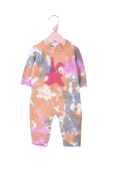 Minora Knitwear Colorful Rabbit Jumpsuit
