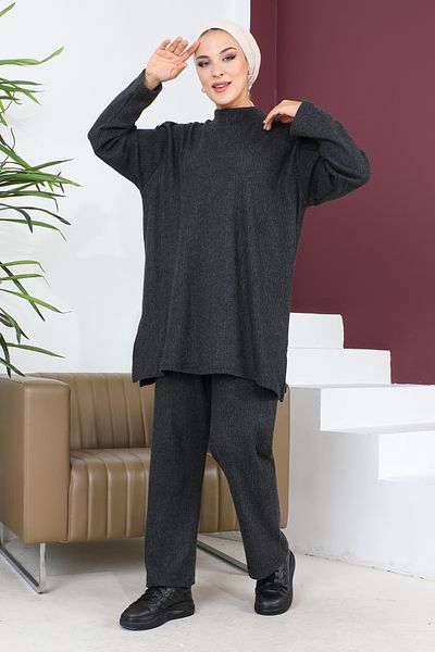 MAY MARA Large size stand-up collar winter casual trouser suit