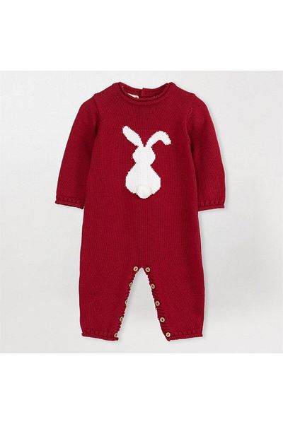 Minora Rabbit Jumpsuit Red