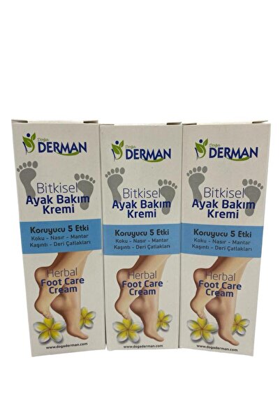 Doğa Derman Ayak Koku Mantar Kaşıntı Çatlak Bakım Kremi 3'LÜ