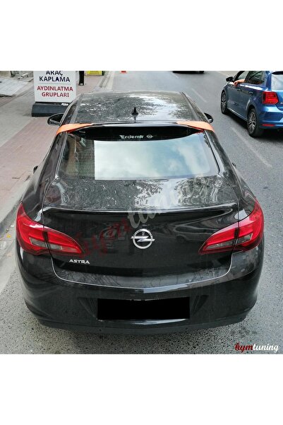 HYM TUNİNG Opel Astra J SD  Uyumlu Cam Üstü Spoiler Parlak Siyah, ABS Plastik