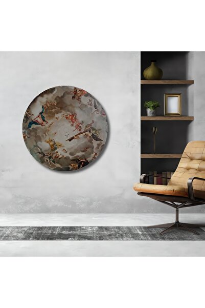 Teona Ahşap Dekoratif Ahşap Tablo Rönesans Cennet Resmi, Melek 3 Boyutlu Şık ...