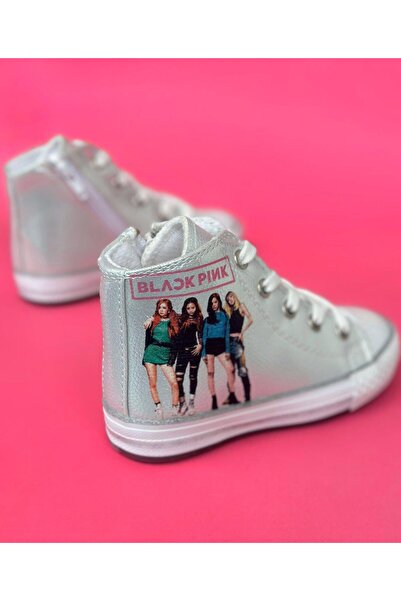 Surpie Shoes Blackpink Kids Boots, Convers Kids Boots, Zippered Kids Boots