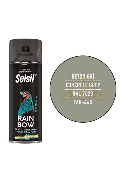 Selsil Rainbow Akrilik Sprey Boya Gri 400 ml RAL7023