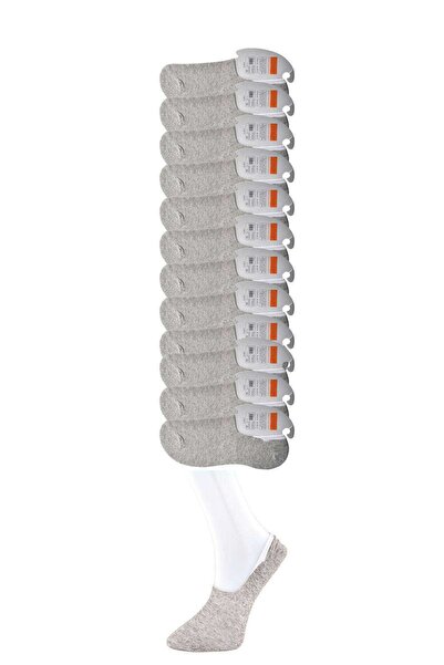 Royaleks Gray Men's Ballerina Socks 12 pairs