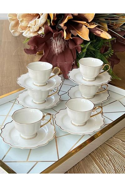 Paçi TURKISH COFFEE CUP For 6 Persons 12 Pieces POR-101802
