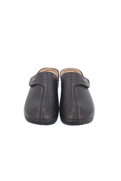 Apella Velcro Black Women's Slippers