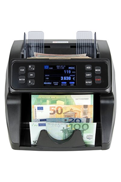 baove Gb9500 Pro Mix Karışık Para Sayma Makinesi Ve Sahte Yakalama - Tl, Euro, Usd