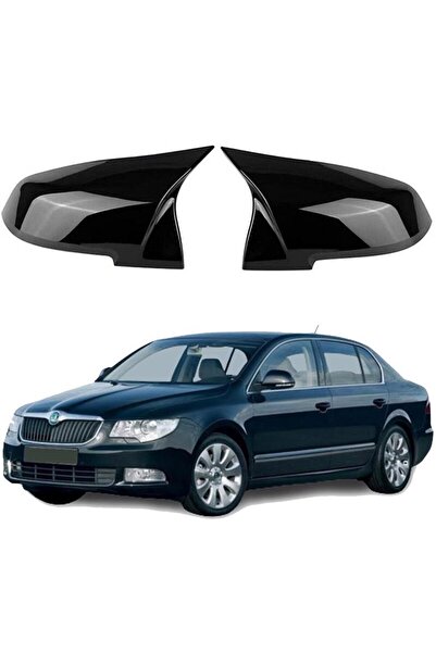 Mayuk Dizayn Skoda Superb B6 Batman Yarasa Ayna Kapağı Piano Black 2008-2011 ...