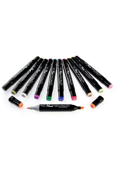 Masis Double Tip Marker Pen 11 Carmine