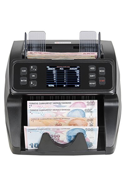 baove Gb9500 Pro Mix Karışık Para Sayma Makinesi Ve Sahte Yakalama - Tl, Euro, Usd