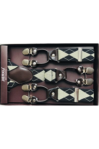 KemerSepeti Siyah Açık Bej Renkli 6 Pantolon Askısı