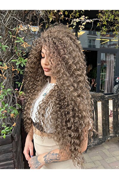 Suzan Peruk Afro Dalgalı Peruk Kumral