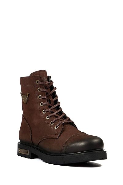 Hammer Jack Ανδρικές μπότες από γνήσιο δέρμα καφέ Dock Step