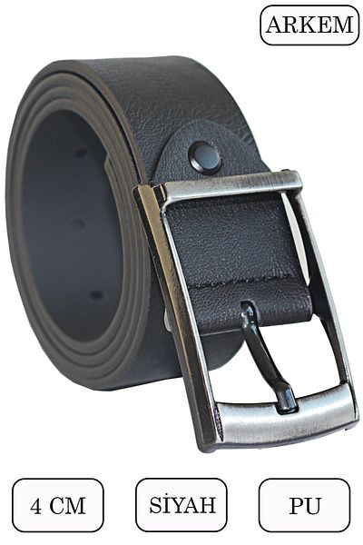 Arkem Černý sportovní pánský pásek 4 cm