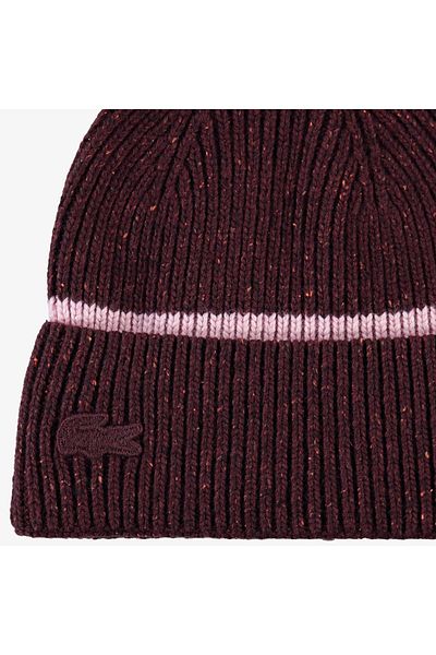 Lacoste قبعة نسائية باللون العنابي