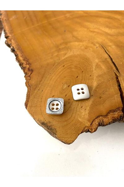 canan dizayn 10 MM SIMPLE SQUARE BUTTON (25 PIECES)