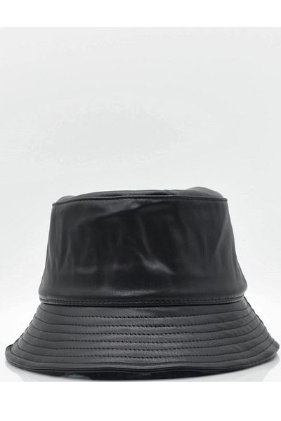 MİNİKO KİDS WOMEN'S CUNI LEATHER BUCKET FEDRAL HAT