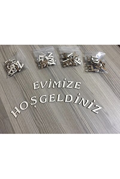 guluslazerkesim EVİMİZE HOŞGELDİNİZ AHŞAP HARFLERİ EBATLARI 3CM 1 SET FİYATI ...