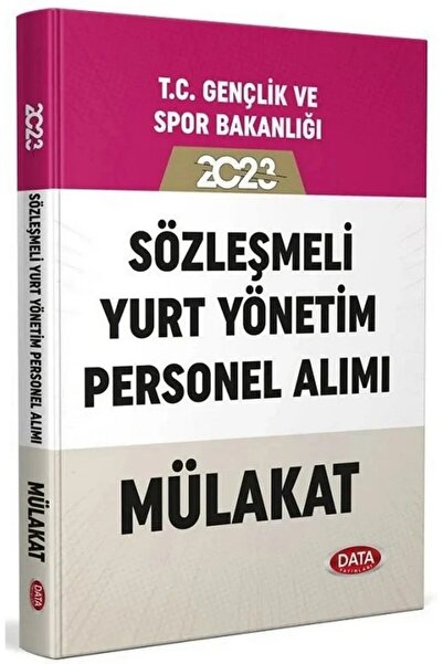 Data Yayınları 2023 GYS Gençlik ve Spor Bakanlığı Sözleşmeli Yurt Yönetim Per...